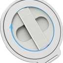 Grat 4 for Magsafe Magnetic Phone Grip Stand, 360 Rotatable Elastic Strap Loop, Detachable Ultra-Thin Aluminum Ring Kickstand Compatible with iPhone 17 Pro Max Air 16 15 14 13 12, Silver