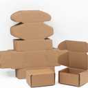 3.1"x 1.5"x 2.5" Extra Small Shipping Boxes, Brown Kraft Corrugated Cardboard Mailer Boxes, Recycable and Crush Resistant20 Pack