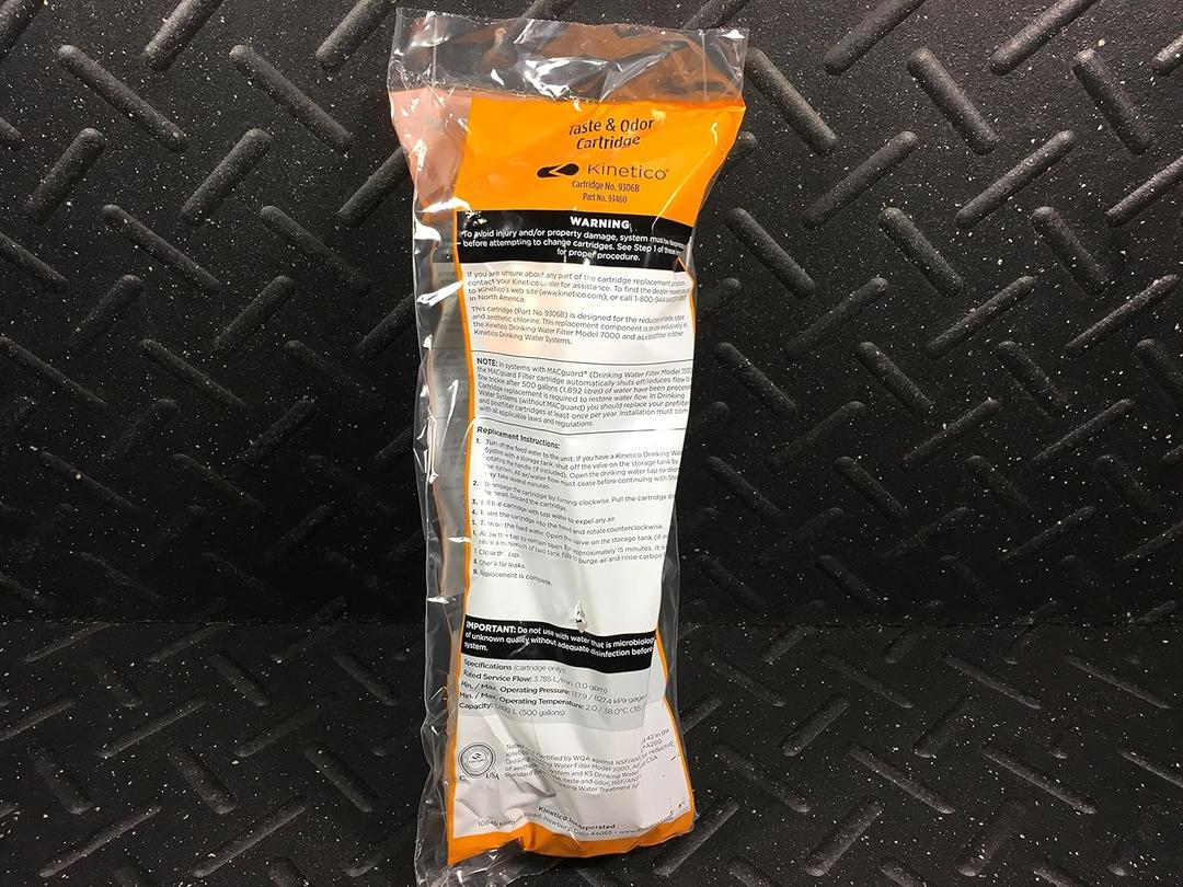 KINETICO K2 or K5 Reverse Osmosis Water Systems Taste & Odor Filter Cartridge 9306B