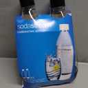 SodaStream Black 1L Slim Carbonating Bottles Twin Pack, Pack of 2
