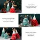 4PCS Christmas Tree Pine Cone Silicone Candle Mold Epoxy Resin Wax Mold Silicone Shapes Christmas Tree Mold for Candle Craft Making Christmas Gift Decoration