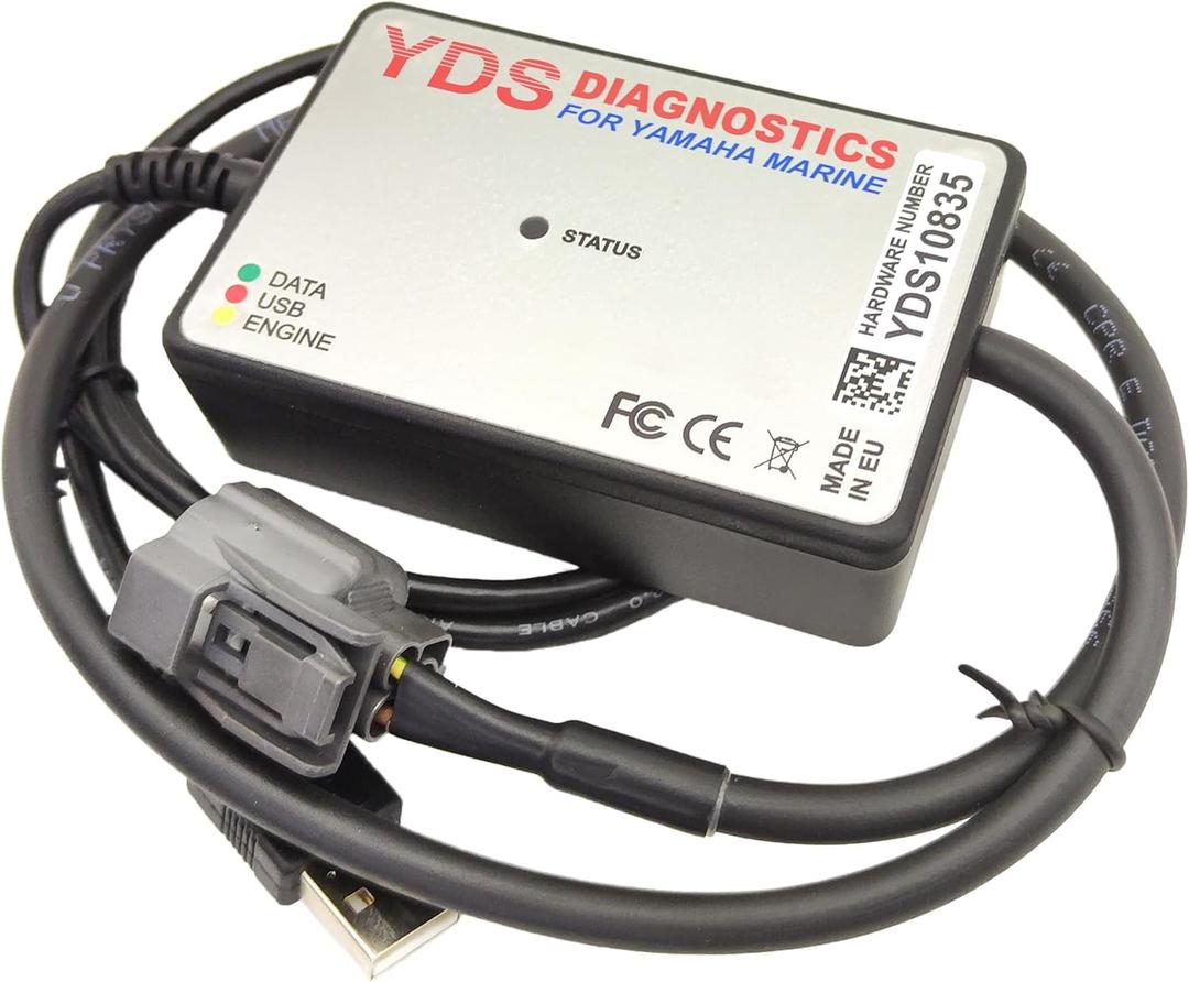 YamahaMarine Y.D.S. Marine Diagnostic Kit for Outboard Engines & PWC - Compatible with EFI 4-Stroke & HPDI Models, Includes Hardware, Software