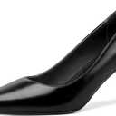 Women's Closed Toe High Heels Dress Pointed Toe Wedding Classic Pumps Daily Shallow Mouth Shoes Stilettos Party Prom Work Formal Shoes Office Event Comfort Heels (8, Black)