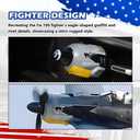 2026 New Fw-190 WW2 Planes Car Air Vent Clip,Fw-190 Fighter Car Vent Clips with Spinning Propeller Fighter Plane Decor,Universal Air Vent Decorations for Cars as Gift for Men & Pilots