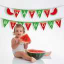 Watermelon Birthday Banner,One In A Melon Banner,Watermelon Party Decorations,One In A Melon Birthday Decorations for Girls,Boys,Kids,Home,Classroom,Baby Shower