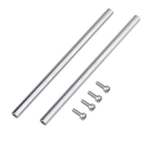 2pcs/Pack 8 x 200mm Linear Motion Rod Shaft Guide, 2PCS End Hollow Linear Steel Rods with Screws for 3D Printer and CNC Machine (Inner Hole Dia 4mm) (End Hollow Inner Hole Diameter: 4mm, 8 x 200mm)