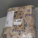 Color&Geometry 5x8 Machine Washable Low Pile Area Rugs for Living Room, Thin Soft Vintage - Floral Area Carpet with Non Slip TPE Backing for Bedroom, Dining Room, Beige and Red