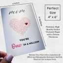 RUN2PRINT Mothers Day Card Happy Mothers Day Cards for Mom from Daughter or Son, Mothers Day Greeting Card for Friend, Cute Mother Day Cards for Women