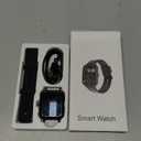 Smart Watch for Men Women Compatible with iPhone Samsung Android Phone 1.83 inch Full Touch Screen IP68 Waterproof Bluetooh Fitness Tracker Heart Rate/Sleep Monitor, Black