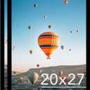 20x27 Picture Frame Set of 2 Black for Puzzles Poster Photo Picture, Horizontal and Vertical Formats for Wall Hanging, 20 x 27 Wall Gallery Puzzles Frame for 20 by 27 Photos Posters, 2 Pack,Black