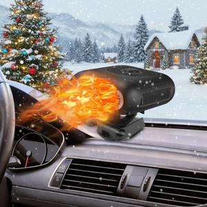 12V 150W Portable Car Heater Fast Demisting Defroster,Automobile Car Heater Can Heat Rapidly inwith Heating CoolingAir Purify, 360Degree Rotary Defroster Portable Car Heater (FF-2)