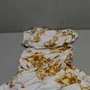 SOLY HUX Women's Floral Ruffle Mini Dress One Shoulder Sleeveless Cut Out Ruched Layered Cocktail Party Dresses, L