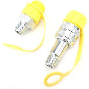 Hydraulic Coupling Set, Hydraulic Coupling,Zg3/8 Mechanical Oil Pipe Chrome Plated Steel Coupler With safety lock function 70Mpa