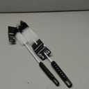 Coralpearl Bottle Brushes Thin Long Handle X 2, Utility Skinny Wire Cleaner Set Big Small, Bendable Flexible for Cleaning Narrow Neck Water, Beer, Wine, Baby Bottles, Pipes, Tubes, Hoses, and Flasks