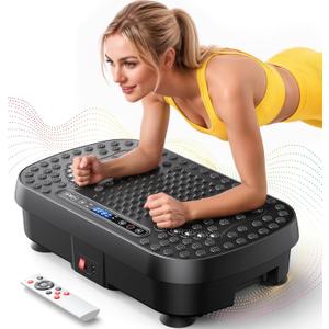 Vibration Plate Exercise Machine, Whole Body Workout Vibrating Plate for Lymphatic Drainage and Weight Loss, Home Fitness Shake Plate Equipment for Full Body Training and Wellness Use