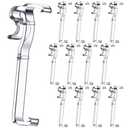 12 Pieces 3. 25 Inch Valance Clips for Blind Window Blinds Hidden Clip Clear Plastic for Horizontal Blinds Retainer Holder, Hidden Valance Clips