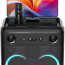 Smart Karaoke Machine for Adults - with Lyrics Display, 64GB Karaoke Tablet, 2 Wireless Mics, Professional Karaoke System, 300W Peak Power, 4 DJ Lights, Karaoke Speaker for Any Occasion