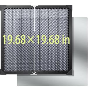 Honeycomb Laser Bed 500500mm Honeycomb Working Panel for Heat Dissipation and Desktop-Protecting, Honeycomb Working Table with Aluminum Panel for Most Laser Cutter