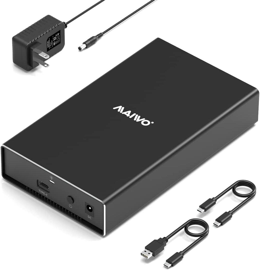 MAIWO External SAS/SATA Enclosure - 2.5/3.5 inch SSD/HDD, SAS to USB3.1 Converter, 22TB Storage Expansion, Plug and Play