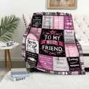Best Friend Blanket 60"x 50", Friends Gifts for Women, Best Friend Birthday Gift for Women, Bestie Gift' for Woman, Friends Gifts for Mother's Day, Bestie Blanket