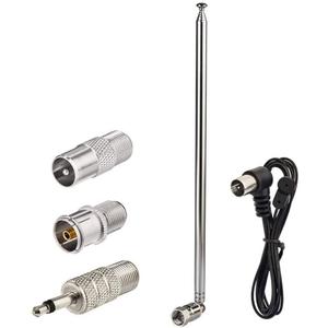 Superbat Telescopic FM Antenna for Stereo Receiver Indoor, FM Radio Antenna 75 Ohm UNBAL for Yamaha Onkyo Denon Table Top Home Theater Receiver Radio Receiver Antenna Tuner