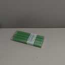 8 inch Taper Candles 4 Pack - Metallic Taper Spiral Candle Taper Candles - Unscented Dripless and Smokeless Home Dcor - Dinner, Party, Wedding, Halloween, Churches (8 inch, Green)