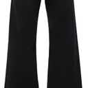 Supgoreou Women's Wide Leg Jeans High Waisted Stretchy Trendy Casual Versatile Work Denim Pants Trousers 2025 (Black, M)