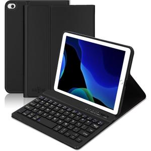 BORIYUAN for iPad mini 1 2 3 4 5 Case with Keyboard, Detachable Wireless Bluetooth Keyboard, Slim Magnetic Folio Protective Cover Case with Pencil Holder for iPad mini 7.9 inch, Auto Sleep/Wake (Jet Black)