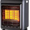 Gasland MHA18BN Propane Radiant heater, 18,000 BTU Warm Area up to 450 sq. ft, Portable LP Gas Heater for Garages, Workshops and Construction Sites, Ultra Quiet Propane Heater with LP Regulator Hose (Black)