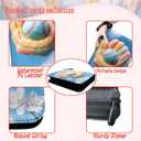 2 x Baseball Card Binder - 400 Capacity 4-Pocket Trading Card Album, 3 Ring Card Holder Binder, Waterproof PU Leather, Zip Closure, Perfect Christmas Birthday Gift for Kids & Collectors