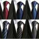 WeiShang Lot 6 PCS Classic Men's Silk Tie Necktie Woven JACQUARD Neck Ties