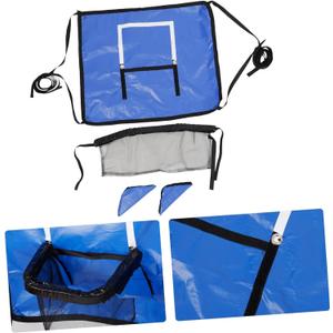 justjump Fieness Basketball Hoop for Tranpoline for Family Fun and Fitness, Frost Blue