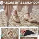 Indoor Door Mat 24x35, Dirt Resistant & Absorbent Doormat for Entryway Inside, Non-Slip Rubber Backing Front Door Mat Indoor Entrance, Low-Profile, Washable, Brown