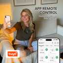 BXST Smart Plug, WiFi Smart Plugs Work with Alexa and Google Home, 15A/1800W Max, Smart Outlet Timer with APP Remote Control, Voice Control, 2.4GHz Wi-Fi, No Hub Required, CE FCC Listed (1, White)