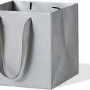 LFCXHTY 20 Pack Square Gift Bags Solid Small Gift Bags with Handles for Party Favor Bag (6x6x6 In)