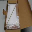 Incense Holder for Sticks, Anti-Ash Flying Incense Burner with 30 Incense Sticks, Detachable Glass Ash Catcher (Wood, Brown)