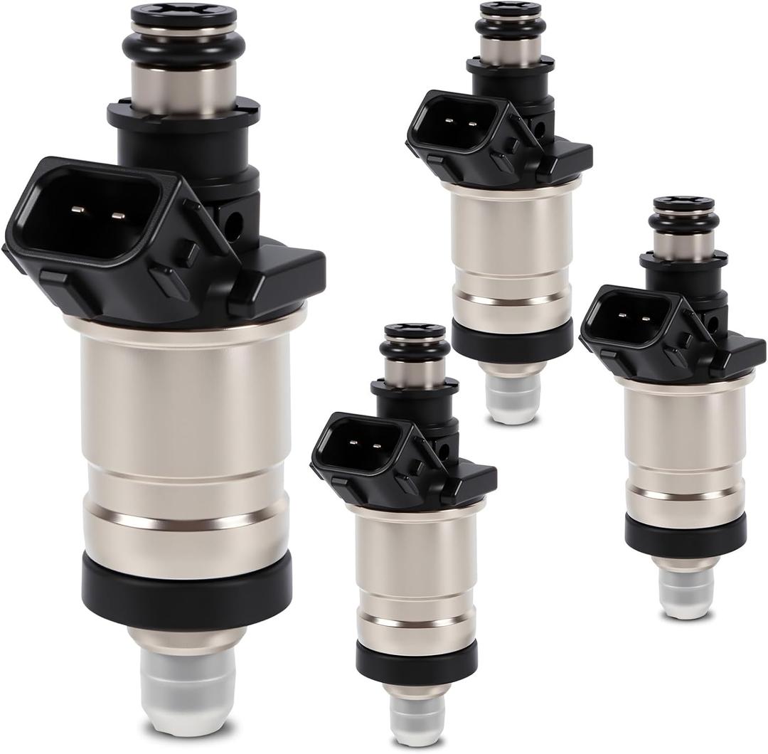 Fuel Injectors Set of 4 Compatible with Honda Accord 2.3L 1998-2002 Civic 1.6L CR-V 2.0L Odyssey Civic del Sol Replacement for Acura Integra 1.8L 1996-2001 CL 1999 Replace 06164-P2J-000