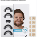 Intake Breathing Magnetic Nasal Strips Starter Kit (15 Count, Black) - Boost Oxygen Intake, Reduce Snoring, Improve Sleep Quality - Sweat Resistant, Nasal Strips - Extra Strength Snoring Solution