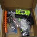FADAKWALT Cordless Drill Set,12V Power Drill Set with Battery and Charger, Electric Driver/Drill Bits, 3/8'' Keyless Chuck,21+1 Torque Setting, 180 inch-lbs, with LED Electric Drill Set (Green)