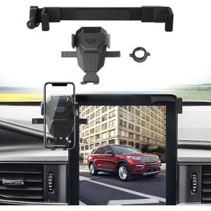 Car Phone Holder for 2020-2025 Ford Explorer Accessories,Adjustable Explorer Phone Mount for 10.1-inch Screen,Hands-Free Ultra Stable Phone Stand