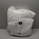 Feather Down Throw Pillow Inserts 20 x 20, Set of 2, 100% Organic Cotton Shell, Soft Decorative Square Pillows Insert for Living Room Sofa, Couch, or Bed (White)