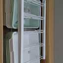 Rolling Storage Cart with 10 Large Drawers, Utility Cart with Wooden TableTop for Craft Organizers, Art Supply Storage, Home Office Organization, Cart with Wheels for Classroom, School, Green