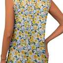 CRAZY GRID Women's Tank Tops V Neck Casual Sleeveless Tops for Women 2025 Basic Trendy Tank Oversized Summer Blouses S-3XL (Yellow, L)