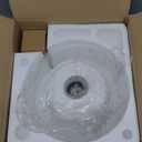 Industrial Semi Flush Mount Ceiling Light: Brush Nickel Kitchen Lighting Fixtures Ceiling with Clear Glass - Vintage Hallway Light Fixtures E26 Bulb Included - 8.46 Light Fixtures Ceiling Mount