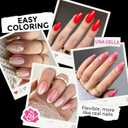 UNA GELLA Medium Oval Fake Nails Pre-shape 216pcs Round Gel Nail Tips Press on Nails for Full Cover Acrylic Round Oval Full Nails False Nails 12 Sizes False Soft Gel Tips