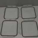 4 Pack Large Airtight Food Storage Containers with Lids (5.2L / 176oz), BPA Free Plastic Kitchen and Pantry Organization Contianers for Cereal Flour and Sugar Storage, Labels & Marker