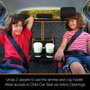 iBuddy Car Seat Cover Waterproof Back Seat Cover for Kids and Dogs Without Smell Heavy Duty and Nonslip Rear Seat Protector Non Stick Fur Bench Seat Cover for SUV Van Easy to Install Machine Washable