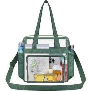 Oraben Clear Tote Bag Clear Bag Stadium Approved 12x6x12 Stadium Bag for Work, Sports Games,Gym