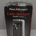 Pohl Schmitt Electric Can Opener with Stainless Steel Blade and Knife Sharpener (Black)