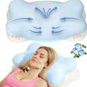 Extended Cervical Neck Pillow for Pain Relief, Ergonomic Contour Side Sleeper Pillow for Sleeping, Orthopedic Memory Pillow for Neck Support, Cooling Adjustable Pillow for Back and Stomach Sleeper